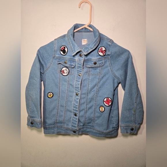 Disney Other - Disney Minnie Mouse Denim Jean Jacket Collection by Tutu Couture Girls Size 10